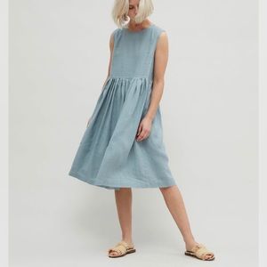 Linenfox April Dress in terracotta xs